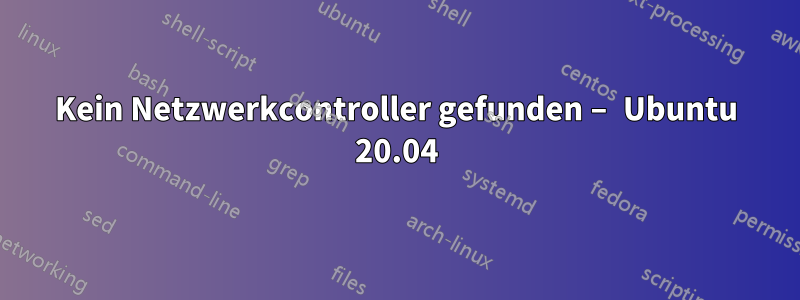 Kein Netzwerkcontroller gefunden – Ubuntu 20.04