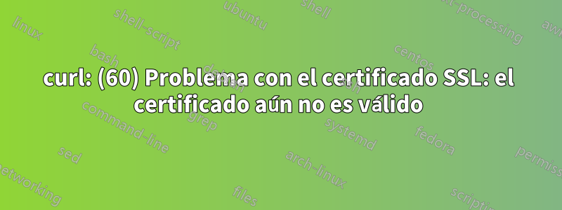 curl: (60) Problema con el certificado SSL: el certificado aún no es válido