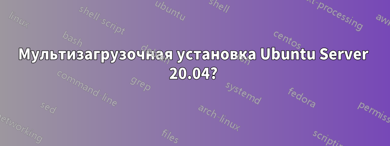 Мультизагрузочная установка Ubuntu Server 20.04?