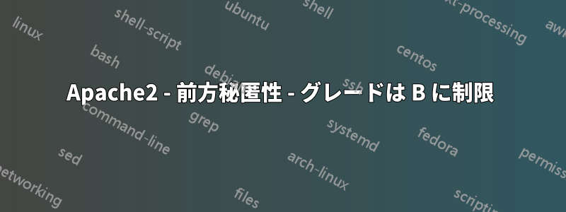 Apache2 - 前方秘匿性 - グレードは B に制限