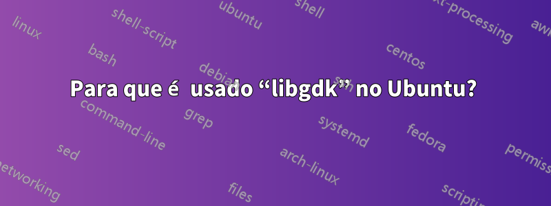 Para que é usado “libgdk” no Ubuntu?