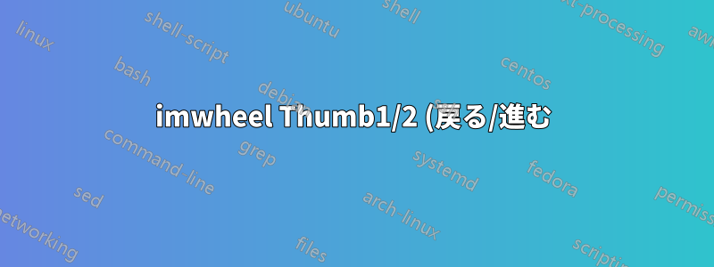imwheel Thumb1/2 (戻る/進む) アクションが機能しない