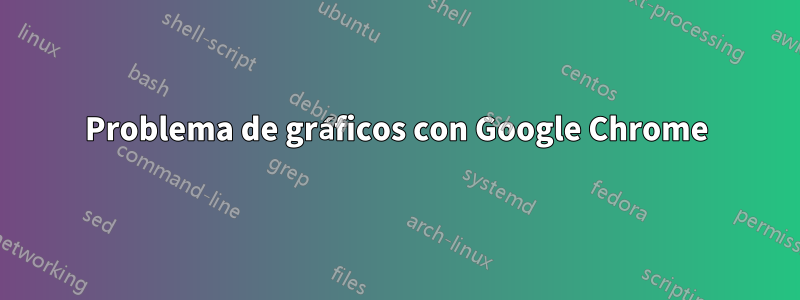 Problema de gráficos con Google Chrome