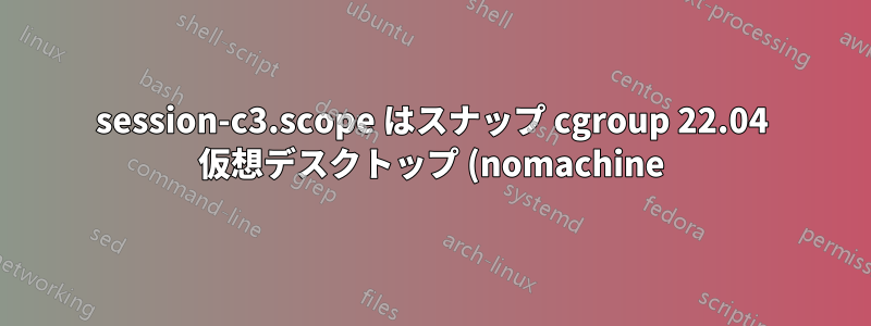 session-c3.scope はスナップ cgroup 22.04 仮想デスクトップ (nomachine) ではありません