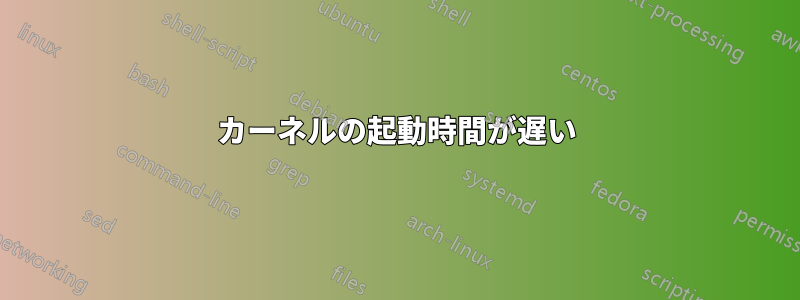 カーネルの起動時間が遅い