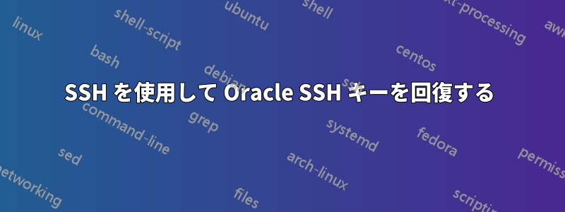 SSH を使用して Oracle SSH キーを回復する