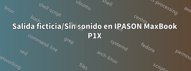 Salida ficticia/Sin sonido en IPASON MaxBook P1X