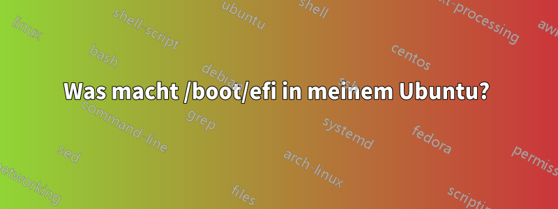 Was macht /boot/efi in meinem Ubuntu?