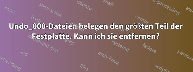 Undo_000-Dateien belegen den größten Teil der Festplatte. Kann ich sie entfernen?