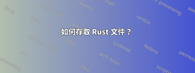 如何存取 Rust 文件？