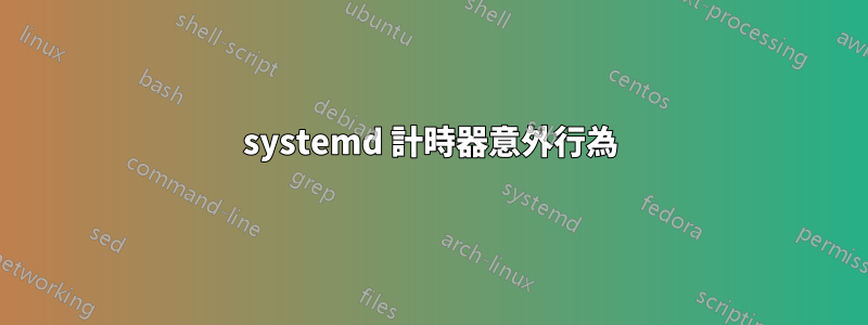 systemd 計時器意外行為