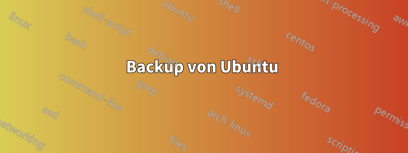 Backup von Ubuntu