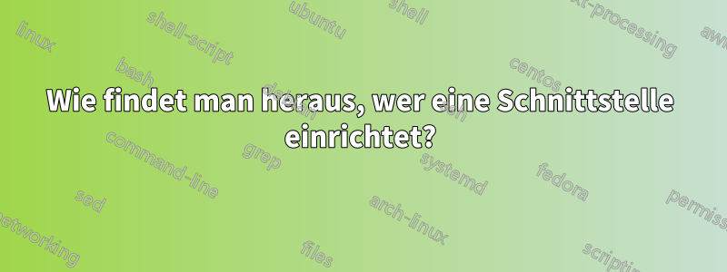 Wie findet man heraus, wer eine Schnittstelle einrichtet?