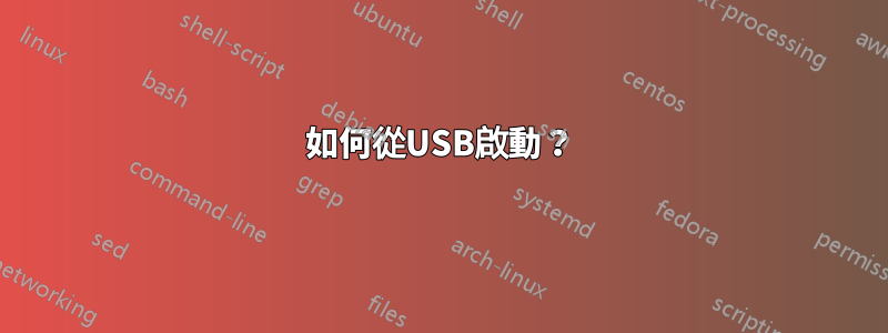 如何從USB啟動？