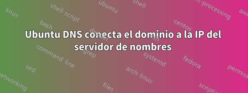 Ubuntu DNS conecta el dominio a la IP del servidor de nombres