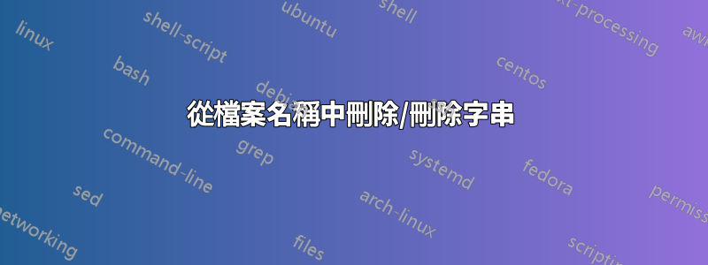 從檔案名稱中刪除/刪除字串