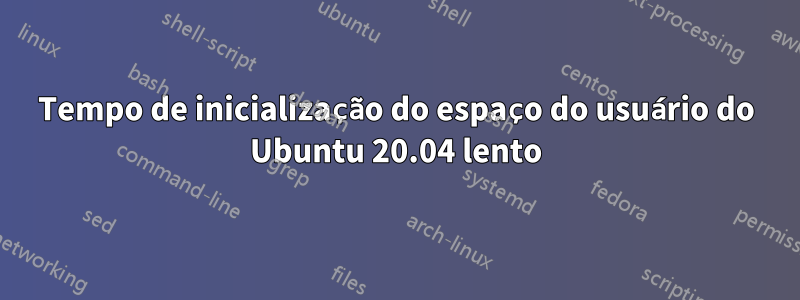 Tempo de inicialização do espaço do usuário do Ubuntu 20.04 lento