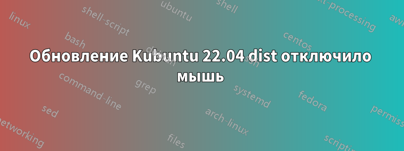 Обновление Kubuntu 22.04 dist отключило мышь