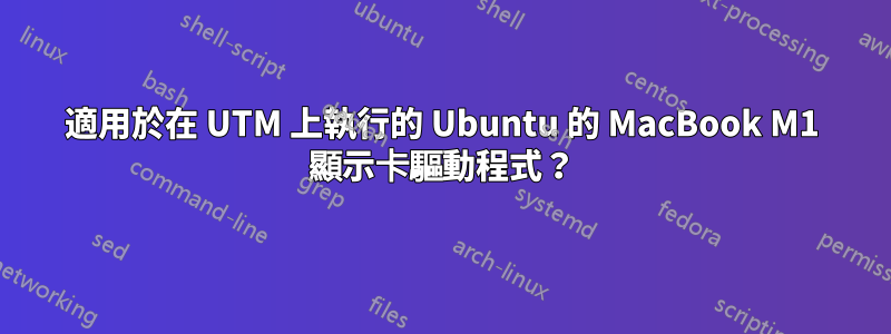 適用於在 UTM 上執行的 Ubuntu 的 MacBook M1 顯示卡驅動程式？