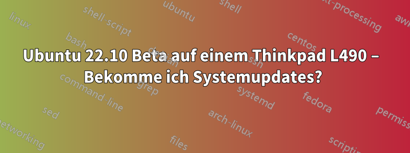 Ubuntu 22.10 Beta auf einem Thinkpad L490 – Bekomme ich Systemupdates?