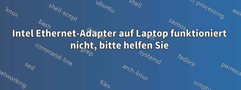 Intel Ethernet-Adapter auf Laptop funktioniert nicht, bitte helfen Sie