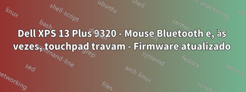 Dell XPS 13 Plus 9320 - Mouse Bluetooth e, às vezes, touchpad travam - Firmware atualizado