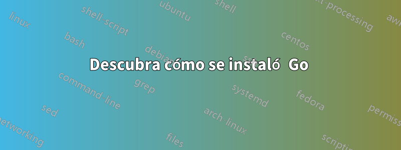 Descubra cómo se instaló Go