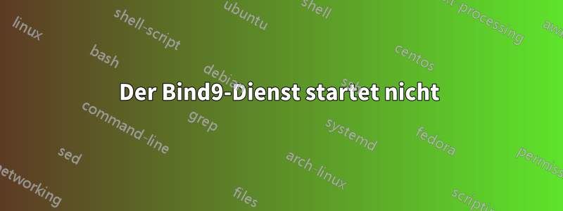 Der Bind9-Dienst startet nicht