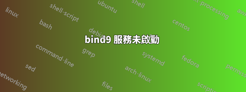 bind9 服務未啟動