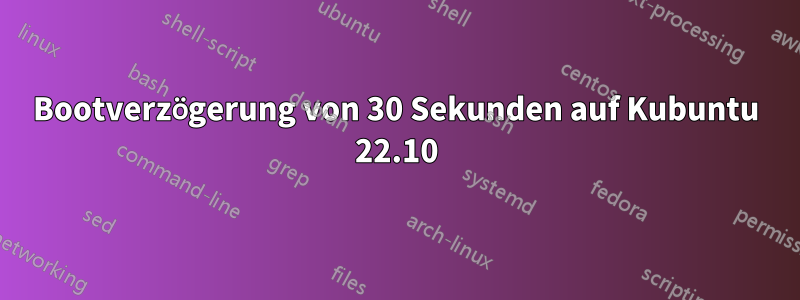 Bootverzögerung von 30 Sekunden auf Kubuntu 22.10