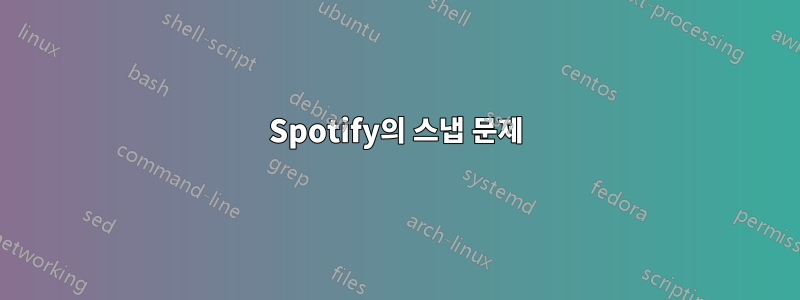 Spotify의 스냅 문제