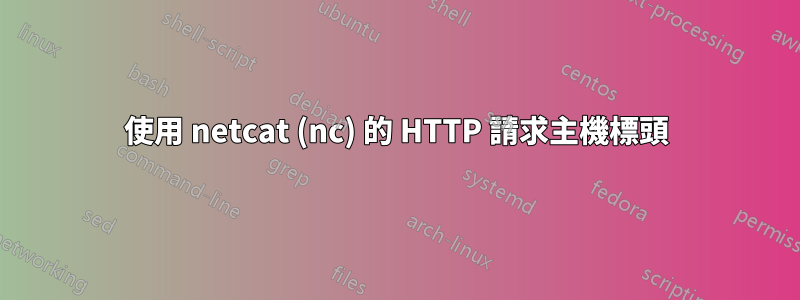 使用 netcat (nc) 的 HTTP 請求主機標頭