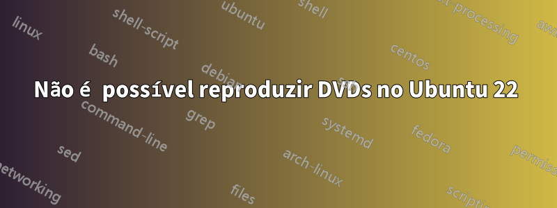 Não é possível reproduzir DVDs no Ubuntu 22