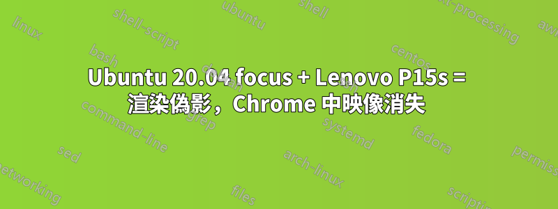 Ubuntu 20.04 focus + Lenovo P15s = 渲染偽影，Chrome 中映像消失