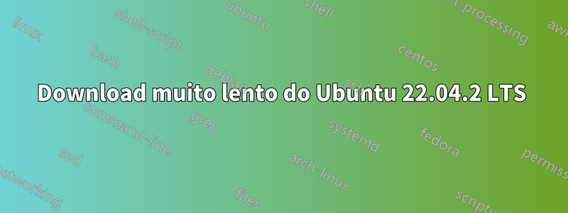 Download muito lento do Ubuntu 22.04.2 LTS