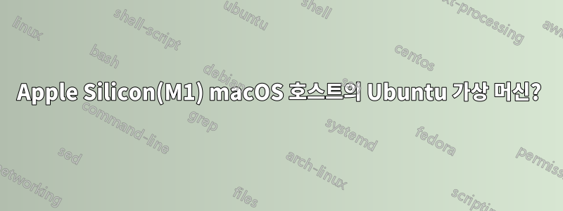 Apple Silicon(M1) macOS 호스트의 Ubuntu 가상 머신?