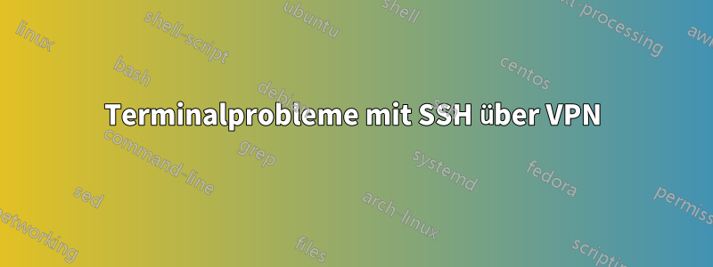 Terminalprobleme mit SSH über VPN