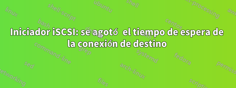 Iniciador iSCSI: se agotó el tiempo de espera de la conexión de destino