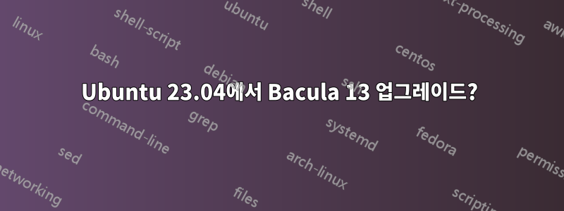 Ubuntu 23.04에서 Bacula 13 업그레이드?