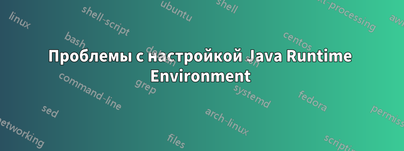 Проблемы с настройкой Java Runtime Environment