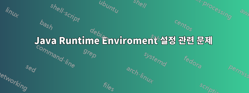 Java Runtime Enviroment 설정 관련 문제