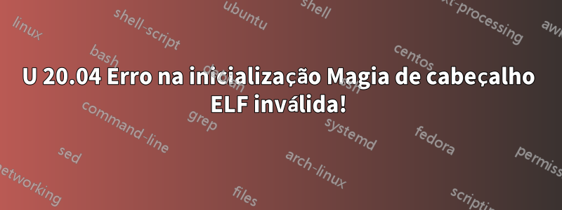 U 20.04 Erro na inicialização Magia de cabeçalho ELF inválida!