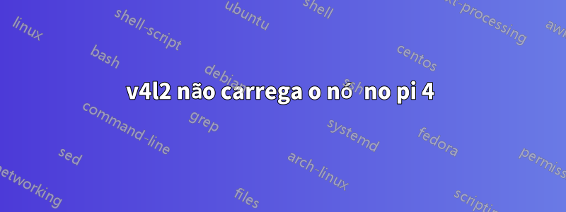 v4l2 não carrega o nó no pi 4