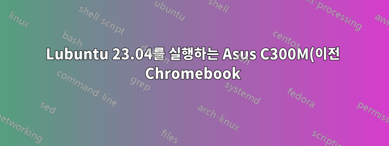 Lubuntu 23.04를 실행하는 Asus C300M(이전 Chromebook)에서 간헐적으로 큰 경고음이 울림