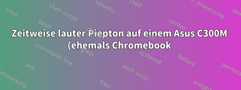 Zeitweise lauter Piepton auf einem Asus C300M (ehemals Chromebook) mit Lubuntu 23.04