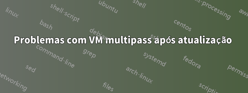 Problemas com VM multipass após atualização