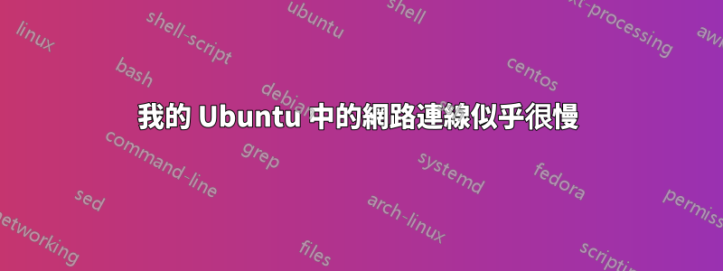 我的 Ubuntu 中的網路連線似乎很慢