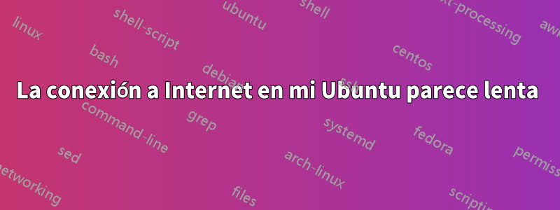 La conexión a Internet en mi Ubuntu parece lenta