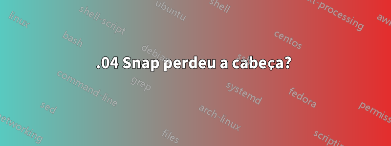 20.04 Snap perdeu a cabeça?