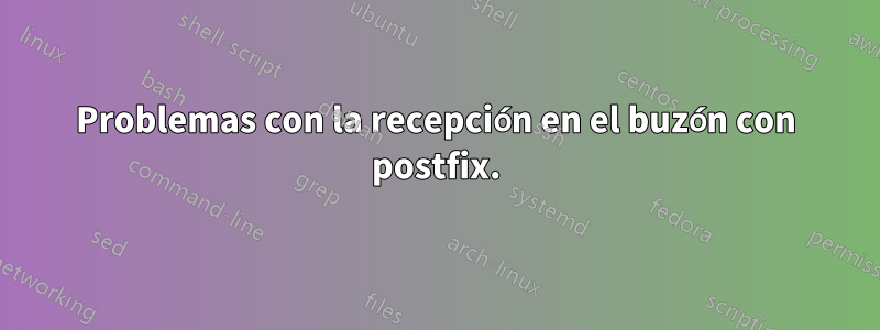 Problemas con la recepción en el buzón con postfix.
